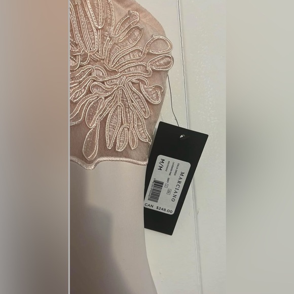 $248 New With Tags Authentic Marciano Light Pink Pretty Midi Dress - Picture 3 of 3